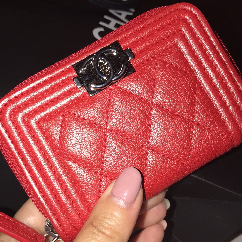 100% Authentic CHANEL Boy Coin Purse - Brand New